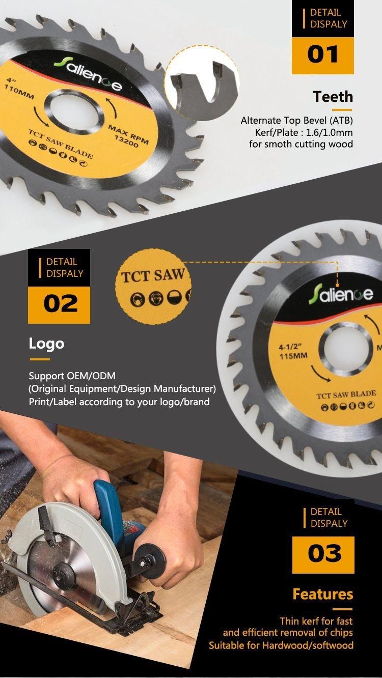 Wood, Hard Wood, Chipboard & Plywood Tct Ripping Circular Saw Blade