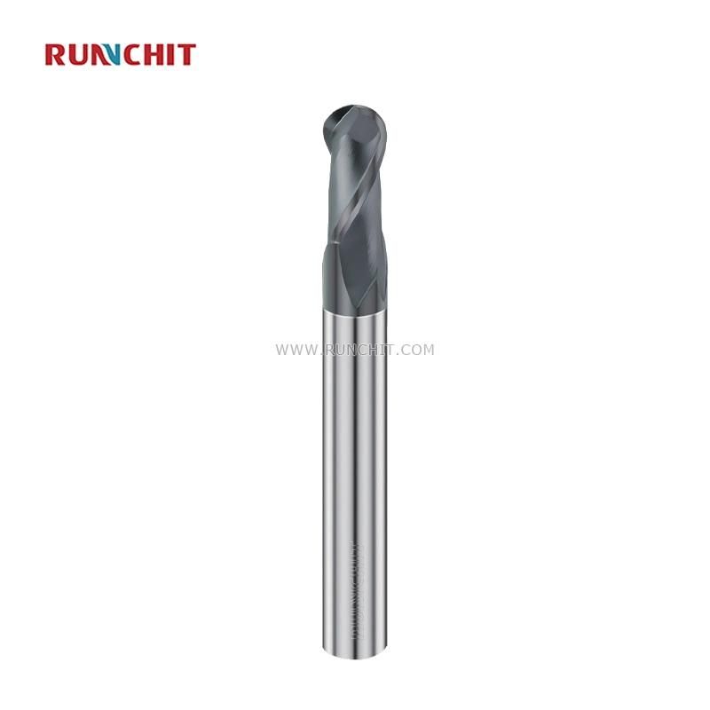 CNC Ballnose Bit Solid PCD Radiou Ballnose Milling Cutter Carbide Ball Nose End Mill Cutter for Mindustry Industry Materials High Die Industry (DBH0202) 