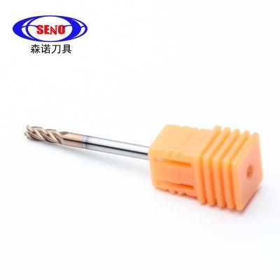 China Cheap HRC55 4 Flutes CNC Milling Square Flat Corner Radius Cutter Solid Carbide End Mill