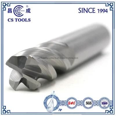 HRC55 Tungsten Carbide Corner Rounding End Mill Cutter