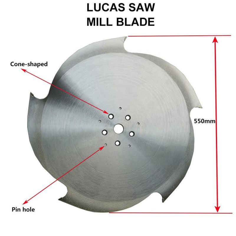 Carbide Cutting Blade Tct Saw Blade for Lucas Mill 550mm X 5t Carbide Saw Blade