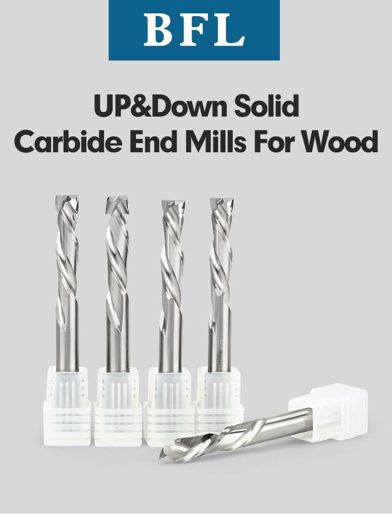 Bfl Carbide Cutter up&Down Woodworking Compression Router Bit CNC Wood End Mill Cutting Tools Frez