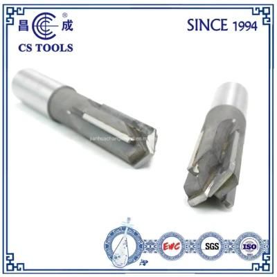 Carbide Insert 4 Flutes Straight Slot Drilling Reamer