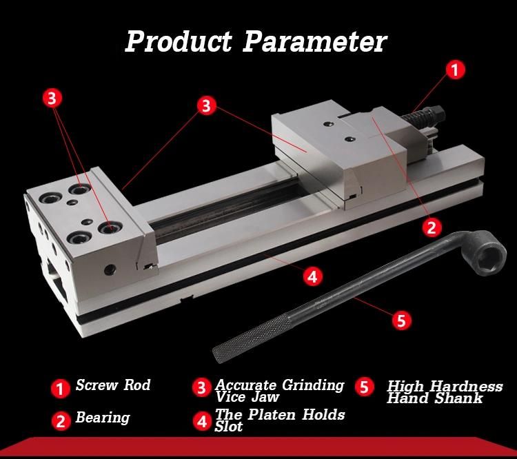 Milling Machine Vise Gt200b-I Quick Action Modular Vice Mechanical Vise