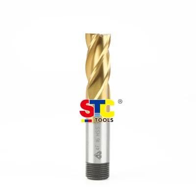 Tin Coating HSS Thread Shank End Mills