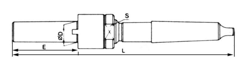 Taper Shank Shell Reamer Arbor