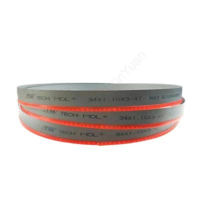 34X1.1mm ODM M42 HSS Bimetal Bandsaw Blade Coil for I Beam Cuts