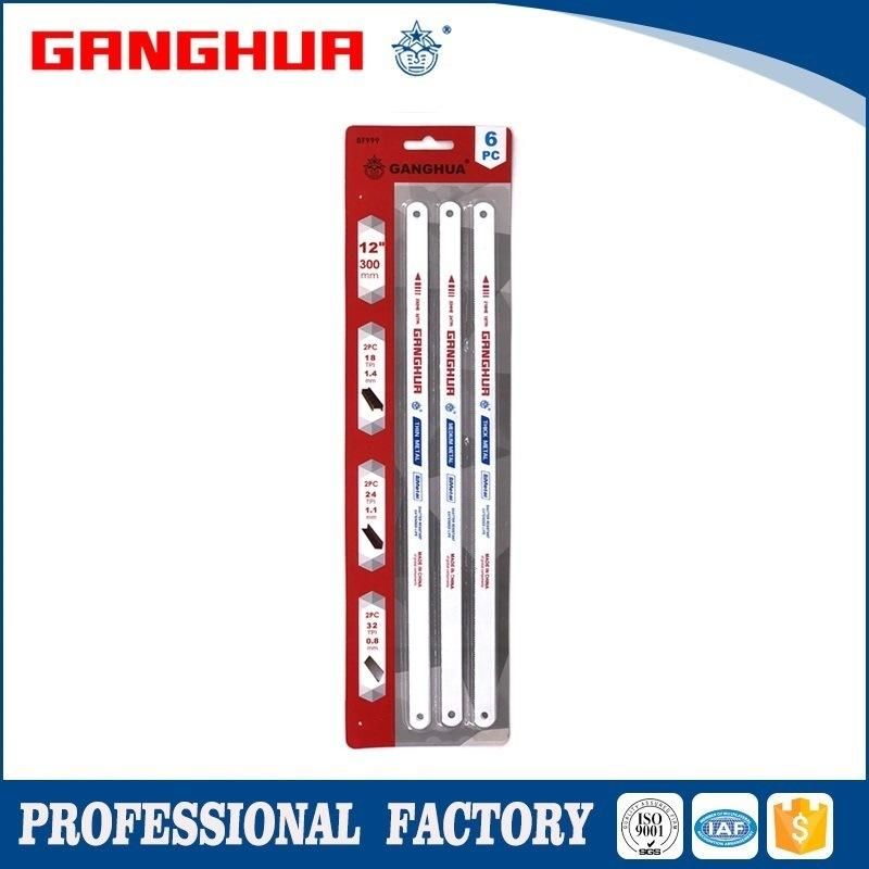 Flexible HSS Bi Metal Hand Hacksaw Blade with Plastic Box Packing