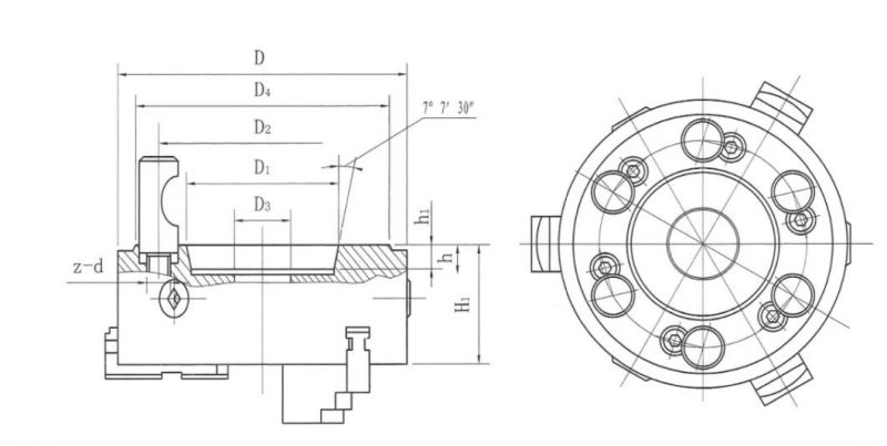 K11d Camlock 3 Jaw Self-Centering Lathe Chuck Mini Lathe