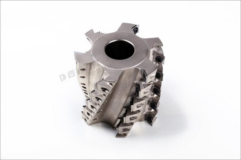 Tct Carbide Helical Cutter Block-Planer Cutter, Aluminum Body for Wood Planing (light cutting)