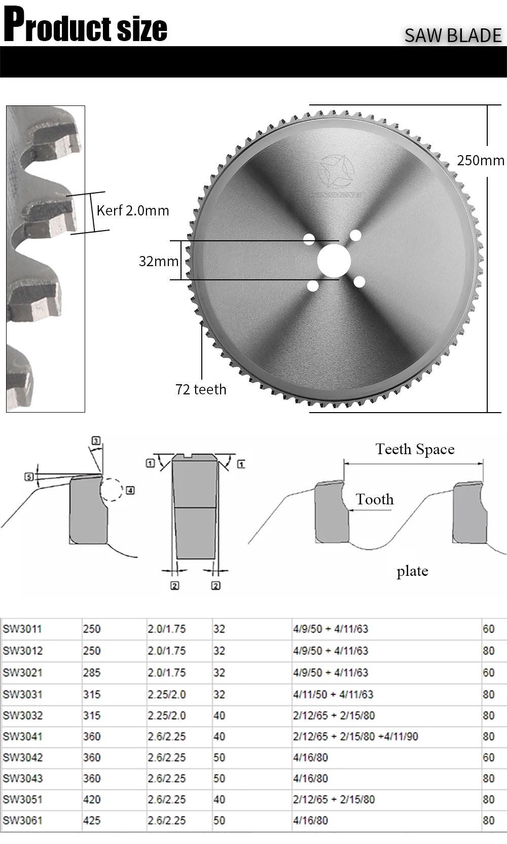 Tungsten Carbide Pipe Cutter Saw Blade for Pipe Cutting