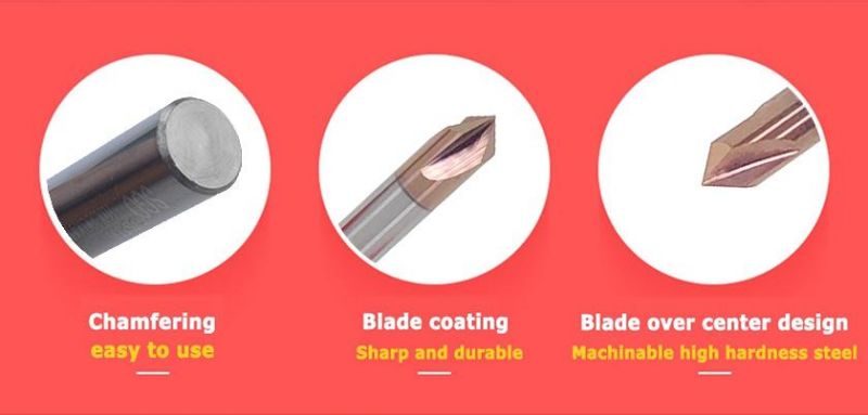 Carbide 120 Degree Chamfer End Mill for Steels