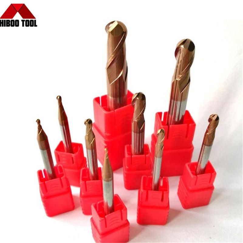 Long Shank HRC58 Tisin Coated Ball End Carbide Tool