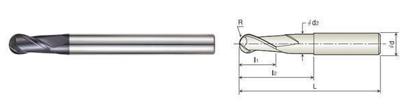 HRC45/55/60/65/68 Ball Nose/ Flat/ Square Solid Carbide End Mill Coating