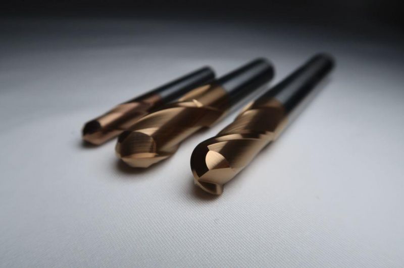 2/4/6 Flutes Solid Carbide Ball Nose Cutting Tool for Steel