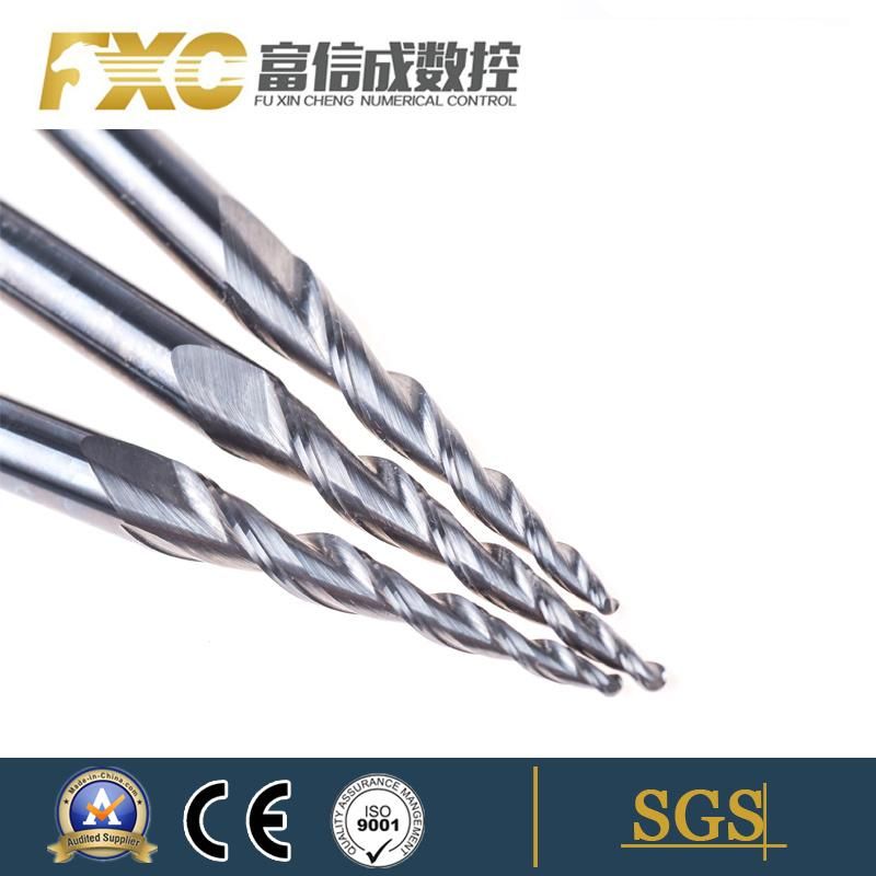 High Speed Cutting HRC55 Carbide Taper Ball Nose End Mill for Wood