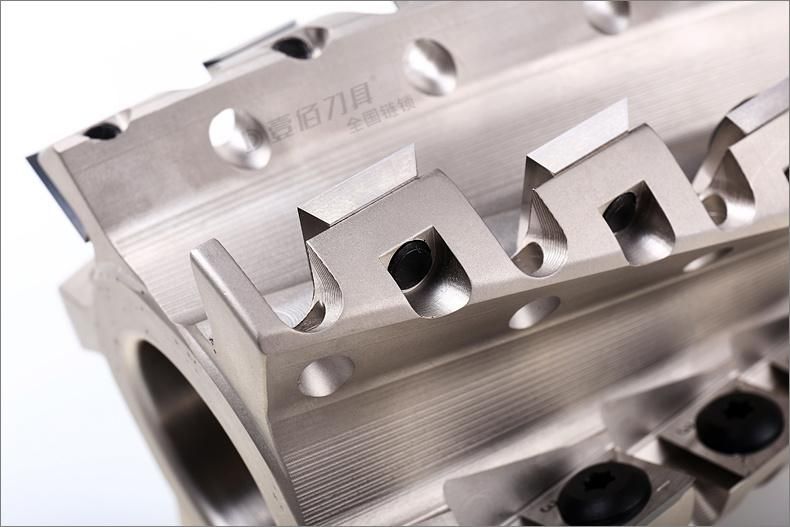 Tct Carbide Helical Cutter Block-Planer Cutter, Aluminum Body for Wood Planing (light cutting)