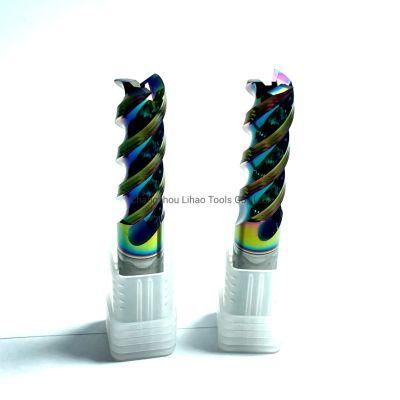 Um 4 Flutes Solid Carbide Square Machine Tool for Aluminum of Coated Colorful