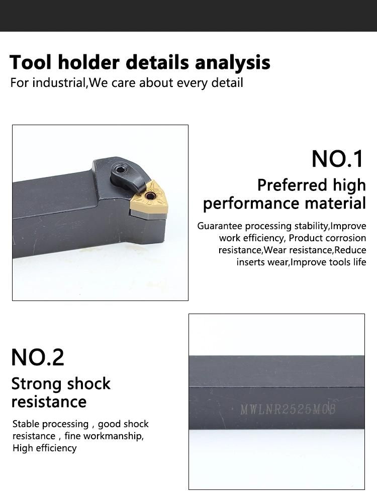 External Turning Tool Holder Wtenn2020K16 for Tnmg Carbide Inserts