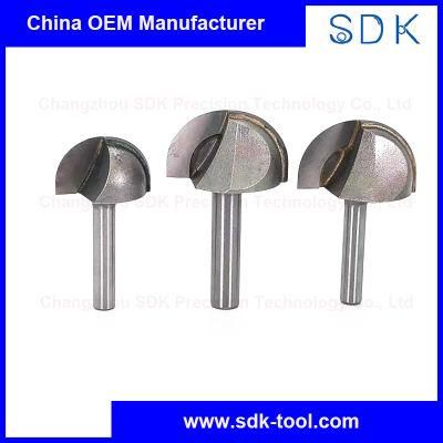 Sdk Professional Woodworking Tool 6mm Shank Round Bottom Router Bit Cutters