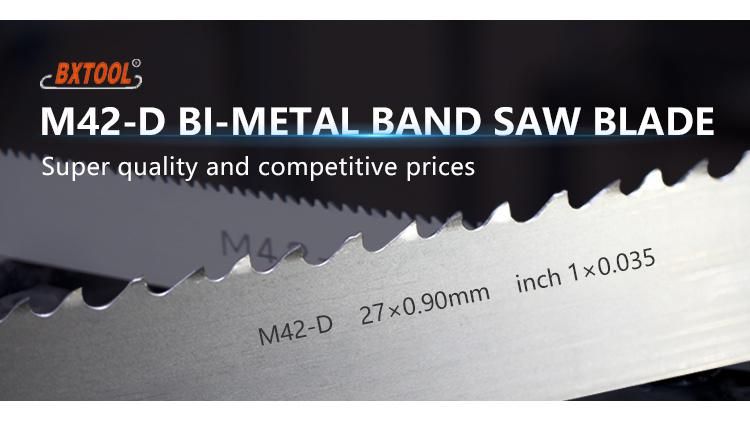 M42 HSS 27*0.9mm Bxtool Bimetal Bandsaw Blades for Cutting Metal Good Price