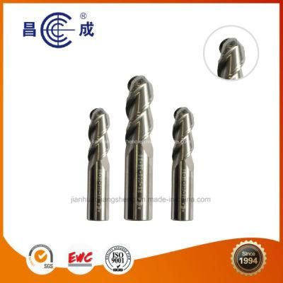 Tungsten Carbide 3 Flutes Ball Nose Cutter