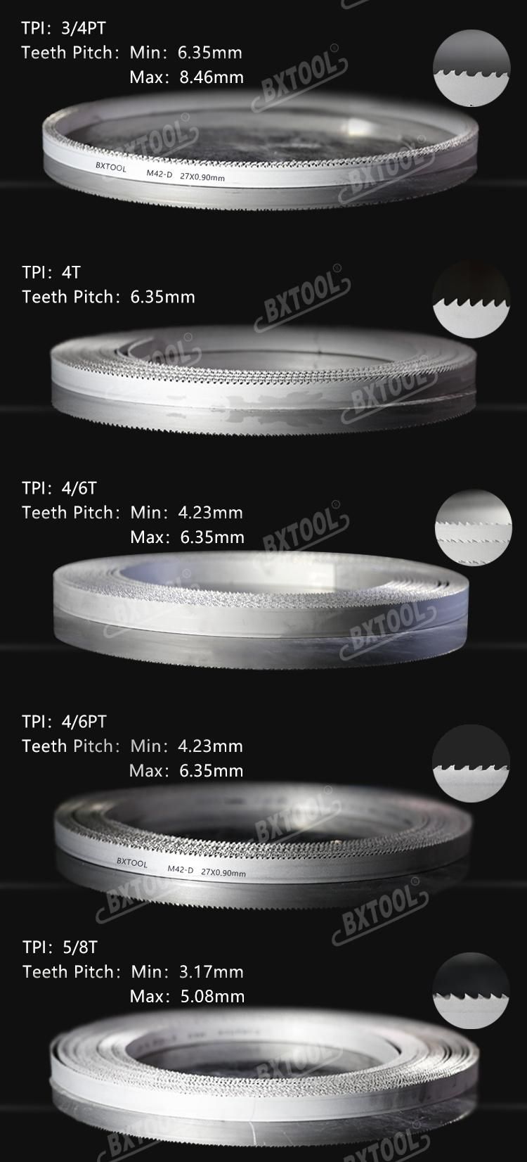 M42 HSS 27*0.9mm Bxtool Bimetal Bandsaw Blades for Cutting Metal Good Price