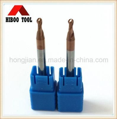 HRC45 Copper Coating Ball Nose End Mill