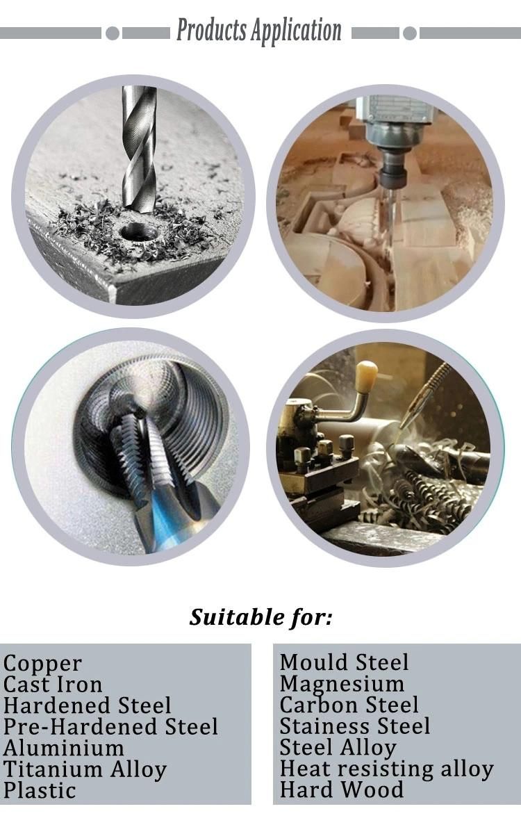 Solid Tungsten Carbide Nc-Spotting Drills for Steel