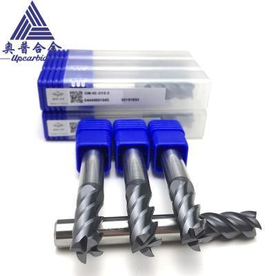 Zcc. CT Tiain Coatting Tungsten Carbide End Mill Cutter Four Flutes GM-4e-D8.0/D10.0/D12.0