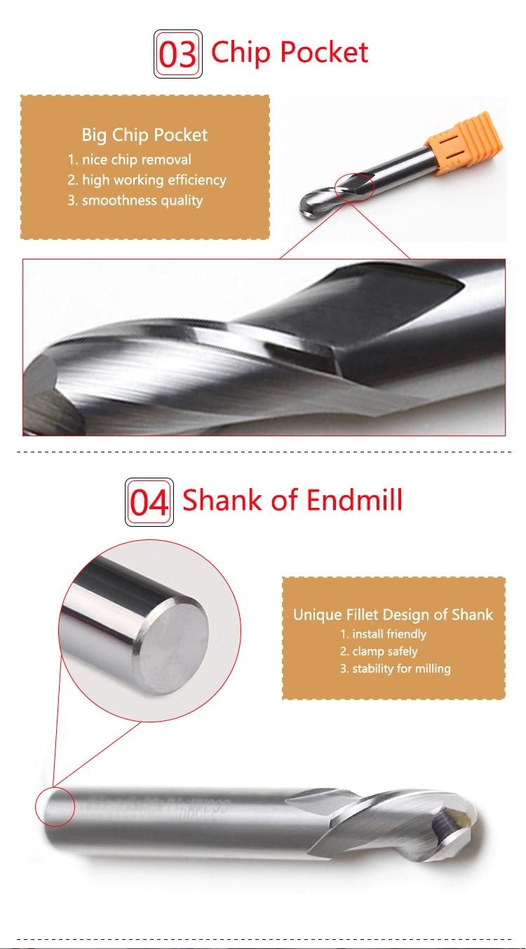 Zcc Carbide End Mill Aluminium 3 Flutes Endmill with Bottom Wiper for Rough Milling Cutter