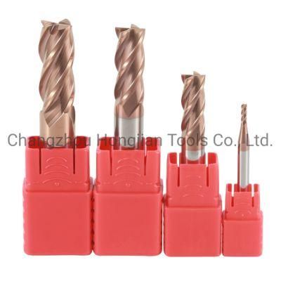 HRC58 Carbide Square End Mills Milling Cutter Cutting Tools