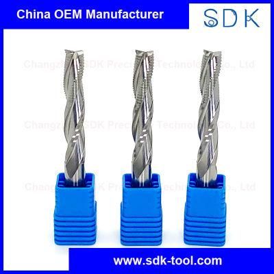 3 Flute Solid Carbide Finishing and Roughing Router Bits End Mill for Woodworking