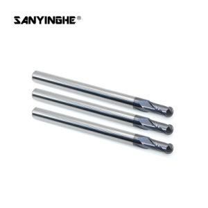 Solid Carbide 2 Flute D6X75L Long Shank R3.0 Ball Head End Mill