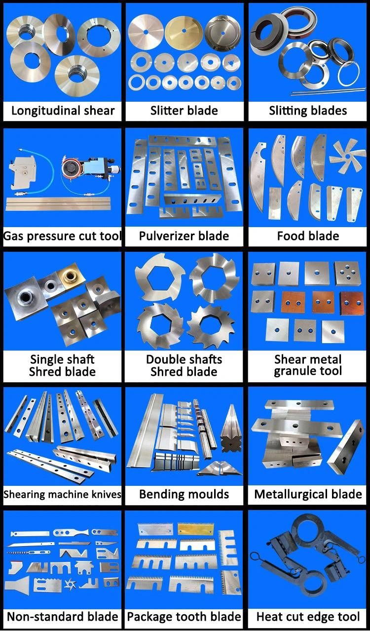 Waste Recycling Rubber Tire Shredder Machine Tool Blade Knife for Plastic Paper Metal Steel