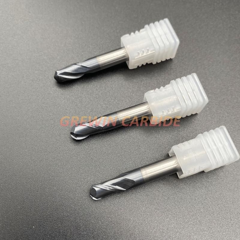 Gw Carbide- Solid Carbide Ball Nose End Mill-HRC45 with Tiain Coating