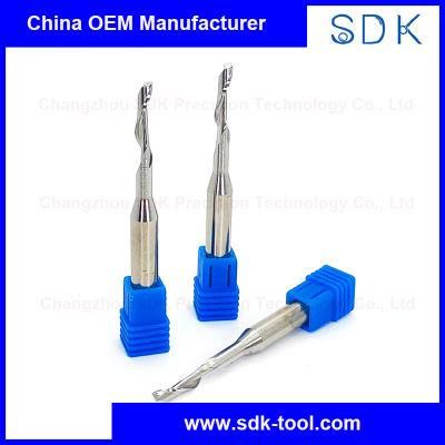 HSS One Flute End Mill Dlc Coating for Aluminium Door and Coating