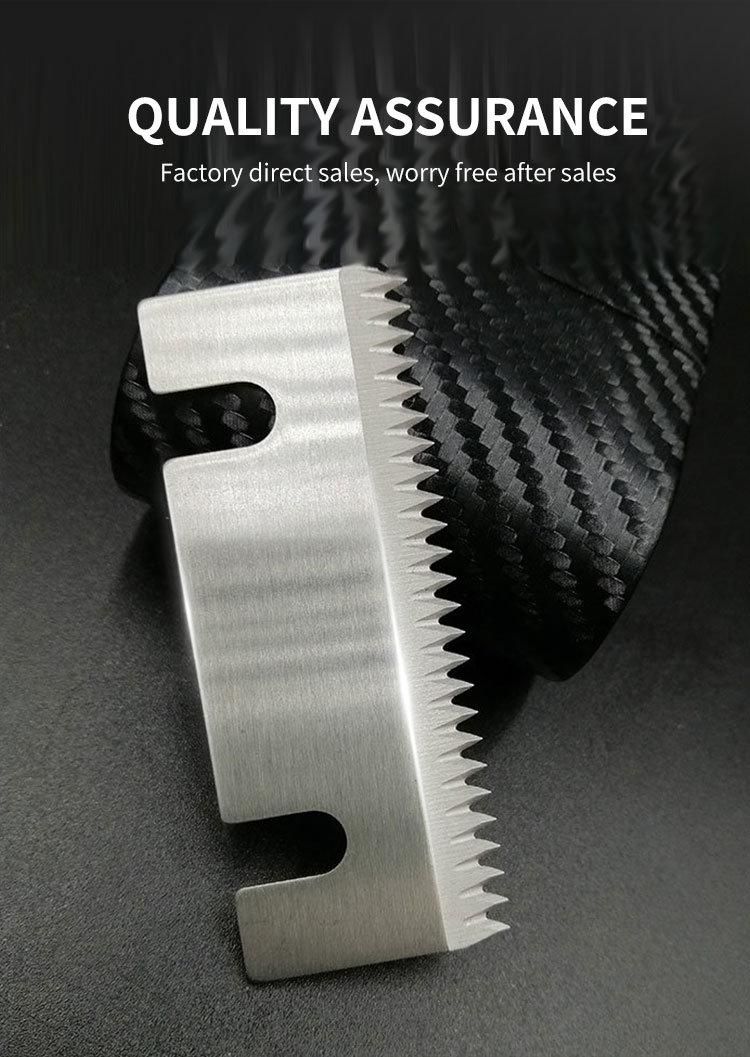 Njwg Packaging Machine Tooth Blade HSS Food PVC Cling Film Cutter Packaging Machine Blade for Packaging Machine