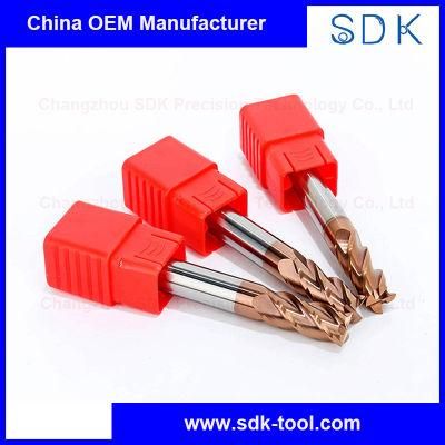 China Manufacture 4 Flute HRC55 Standard Tungsten Carbide Flat End Mills