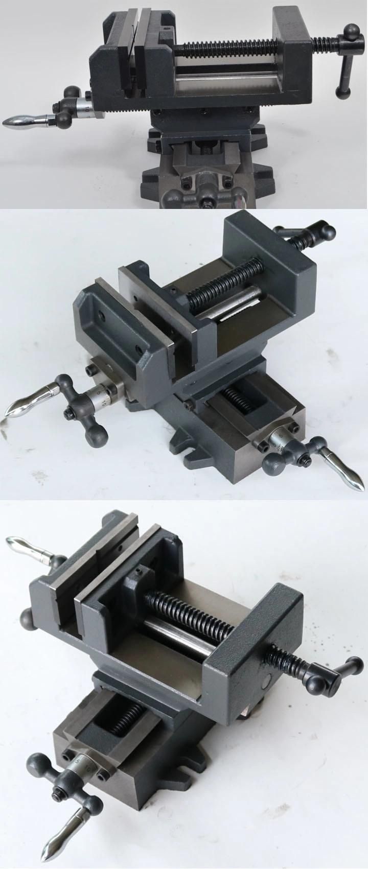 Cast Iron Cross Slide Vise with Stationary Base