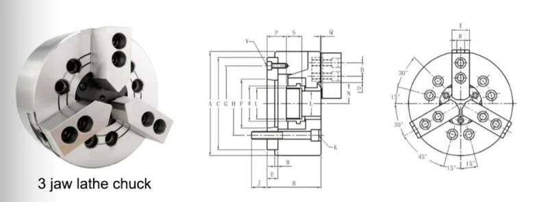 Good Quality Custom-Made CNC Lathe Machine Chuck Power Chuck