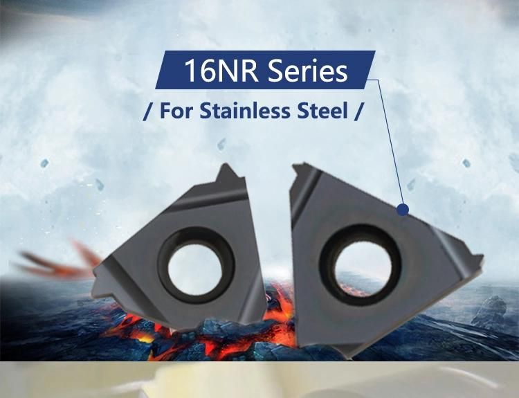 16er12un Carbide Threading Tips with Good Wear Resistance and Long Life Time