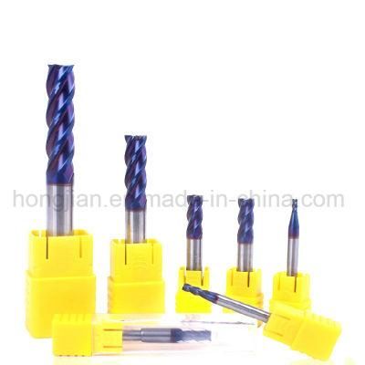 High Speed HRC65 Tungsten Carbide Flat End Mills