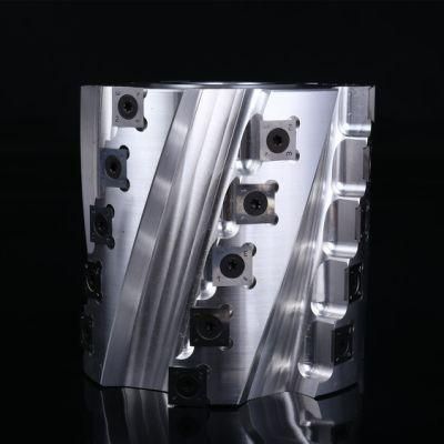 Tct Carbide Helical Cutter-Aluminum Body for Wood Planing (light duty)