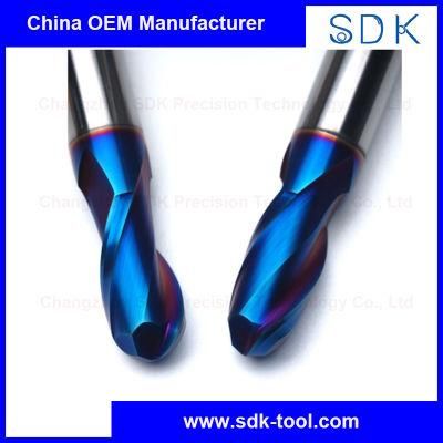 High Quality Solid Carbide Ball Nose End Mills HRC65 in Stocks Ready to Ship