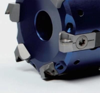 High Storage and Resetting Precision PCD Face Milling Cutter W/ Aerospace Aluminum Cutter Body