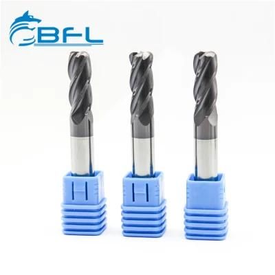 Bfl D10*R0.5*R1*R1.5*D10*25*75-4f Carbide Corner Radius Bits CNC End Mill HRC45/55/65