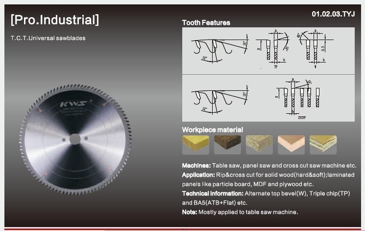 Kws Manufacturer Universal 400mm Tct Circular Woodworking Saw Blade