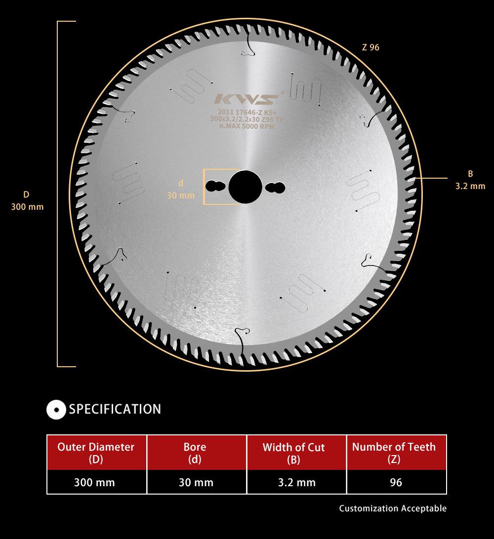 Kws Tct Universal Sawblade for Wood Cutting Circular Saw Blade for Table Saw Industrial Blades