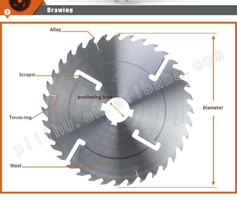 300X3.2/2.2*30*24+4 12inch Wood Tct Circular Saw Blade for Cutting